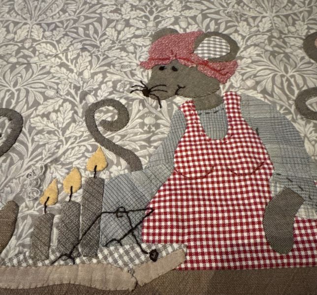 Bl&aring; advent, stoffpakke til adventskalender 