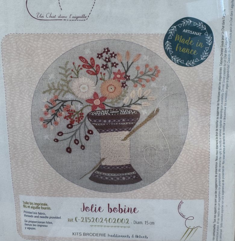Blomstrende trådsnelle, broderi